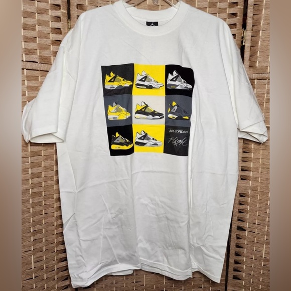 NEW Nike Air Jordan retro lightning T SHIRT XL Tee Tour yellow